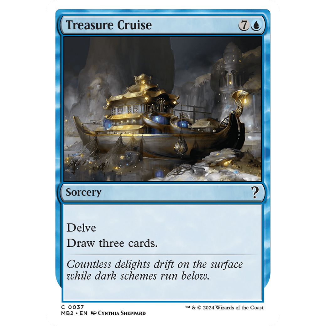Treasure Cruise (White Border) (MB2-037) - Mystery Booster 2
