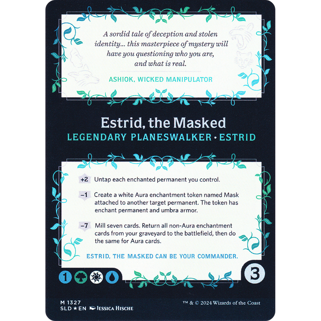 Estrid, the Masked (SLD-1327) - Secret Lair Drop (Borderless) Foil