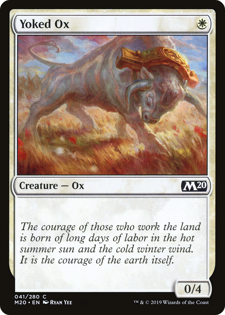 Yoked Ox (M20-041) - Core Set 2020 Foil