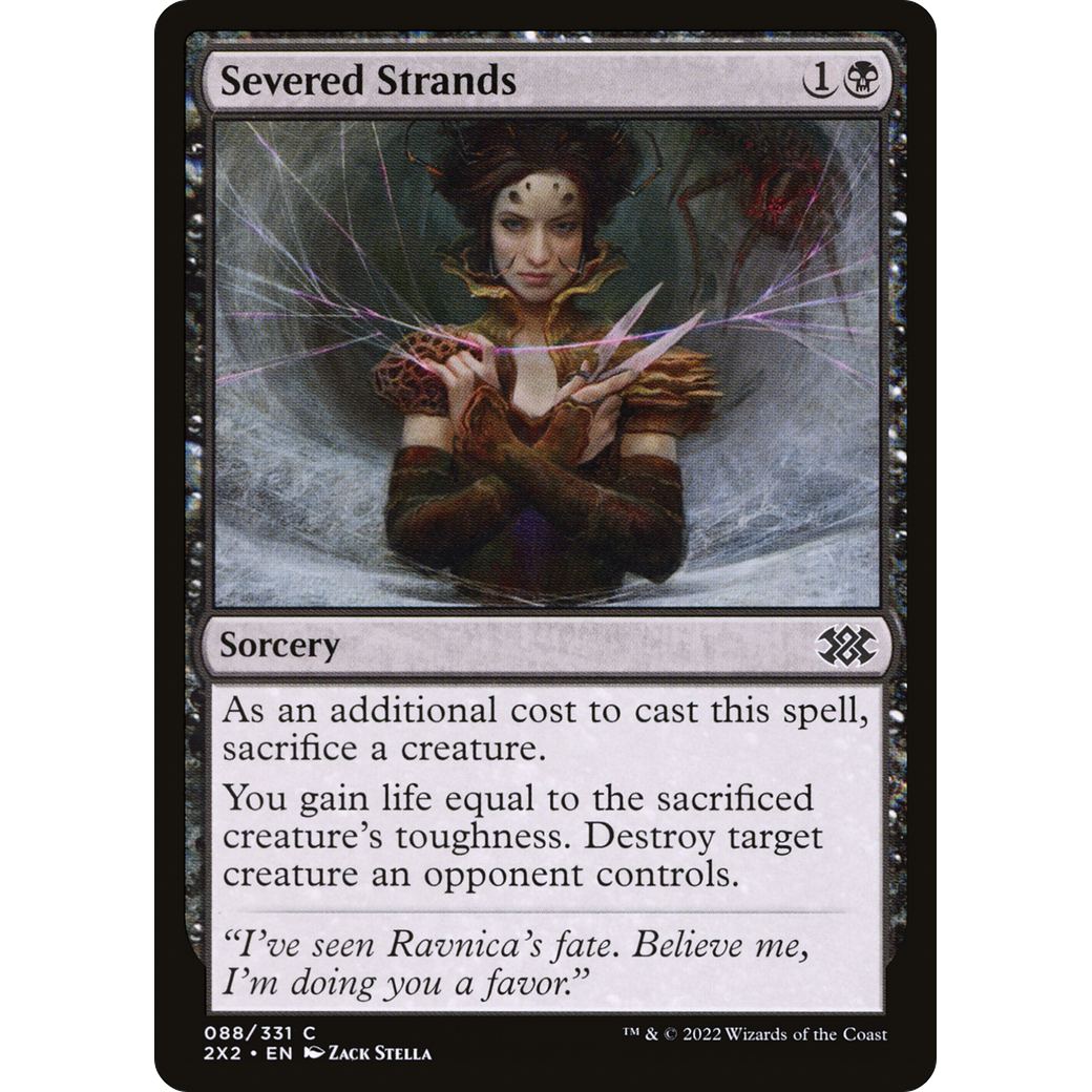 Severed Strands (2X2-088) - Double Masters 2022 Foil