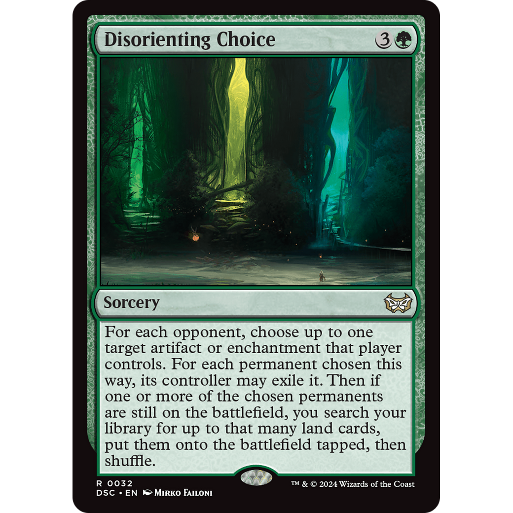 Disorienting Choice (DSC-032) - Duskmourn: House of Horror Commander