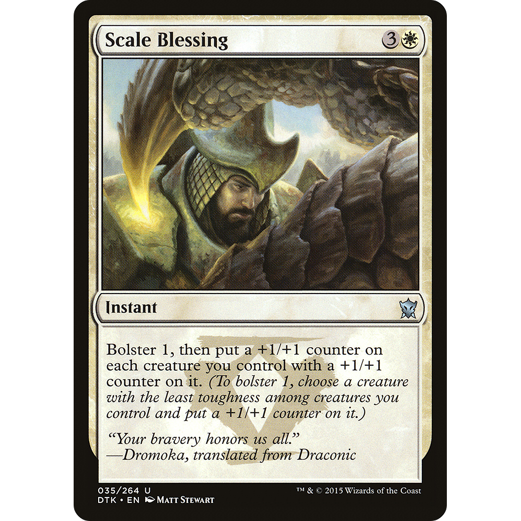Scale Blessing (DTK-035) - Dragons of Tarkir Foil