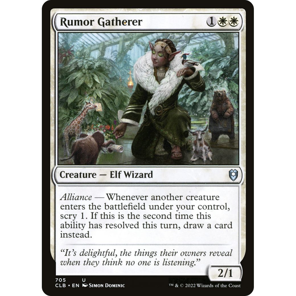 Rumor Gatherer (CLB-705) - Commander Legends: Battle for Baldur's Gate