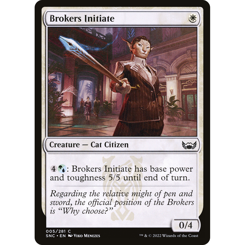 Brokers Initiate (SNC-005) - Streets of New Capenna Foil