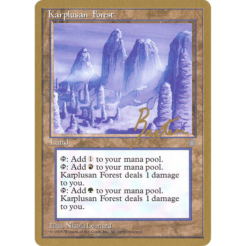 Karplusan Forest - 1996 George Baxter (ICE) (WCD-) - Pro Tour Collector Set