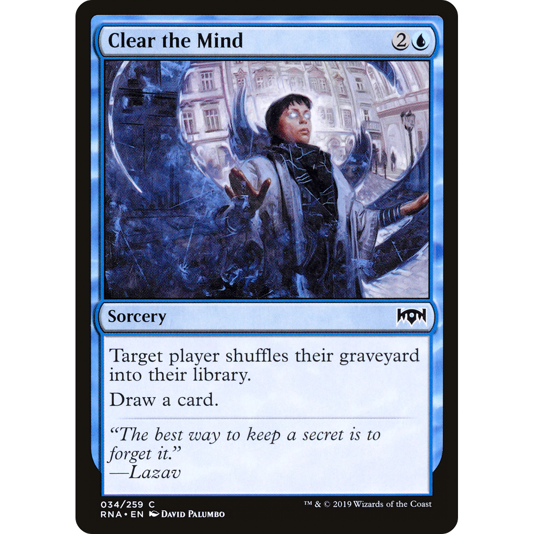 Clear the Mind (RNA-034) - Ravnica Allegiance Foil
