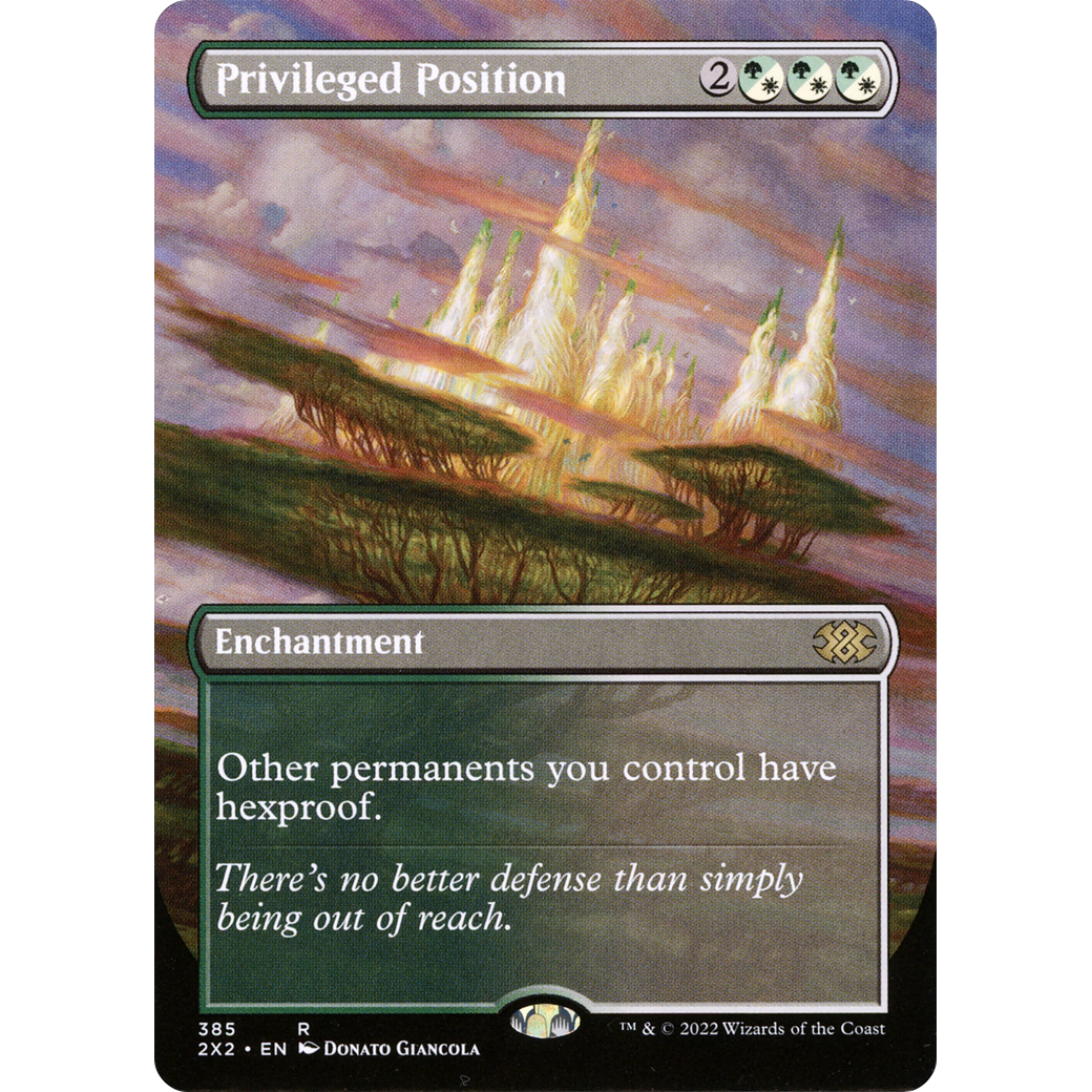Privileged Position (Borderless) (2X2-385) - Double Masters 2022 (Borderless)