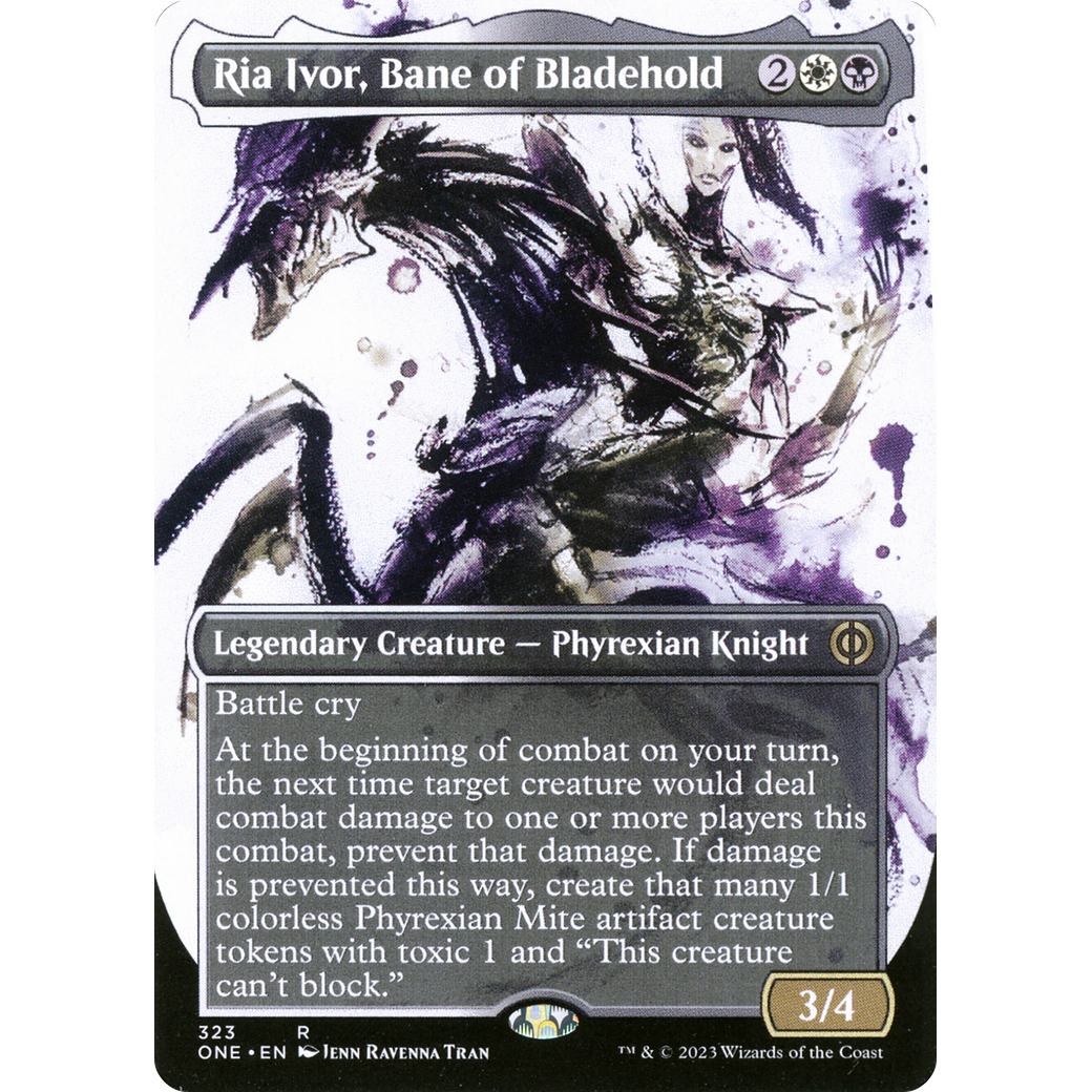 Ria Ivor, Bane of Bladehold (ONE-323) - Phyrexia: All Will Be One: (Showcase) (Borderless)