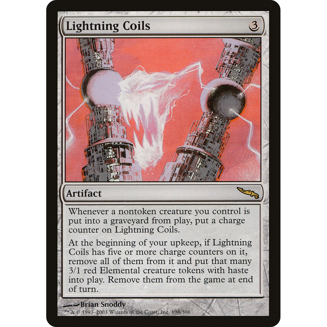 Lightning Coils (MRD-198) - Mirrodin Foil
