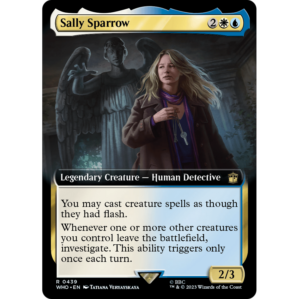 Sally Sparrow (Extended Art) (WHO-439) - Doctor Who: (Extended Art) Foil