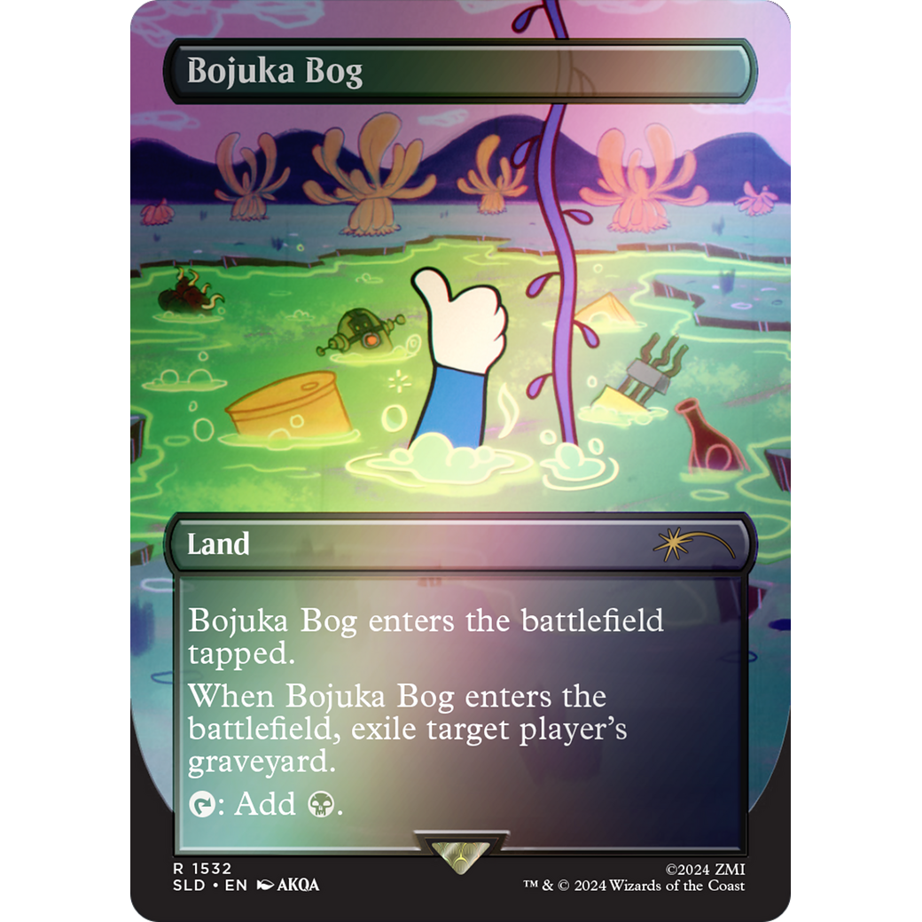 Bojuka Bog (Rainbow Foil) (SLD-1532) - Secret Lair Drop (Borderless) Foil