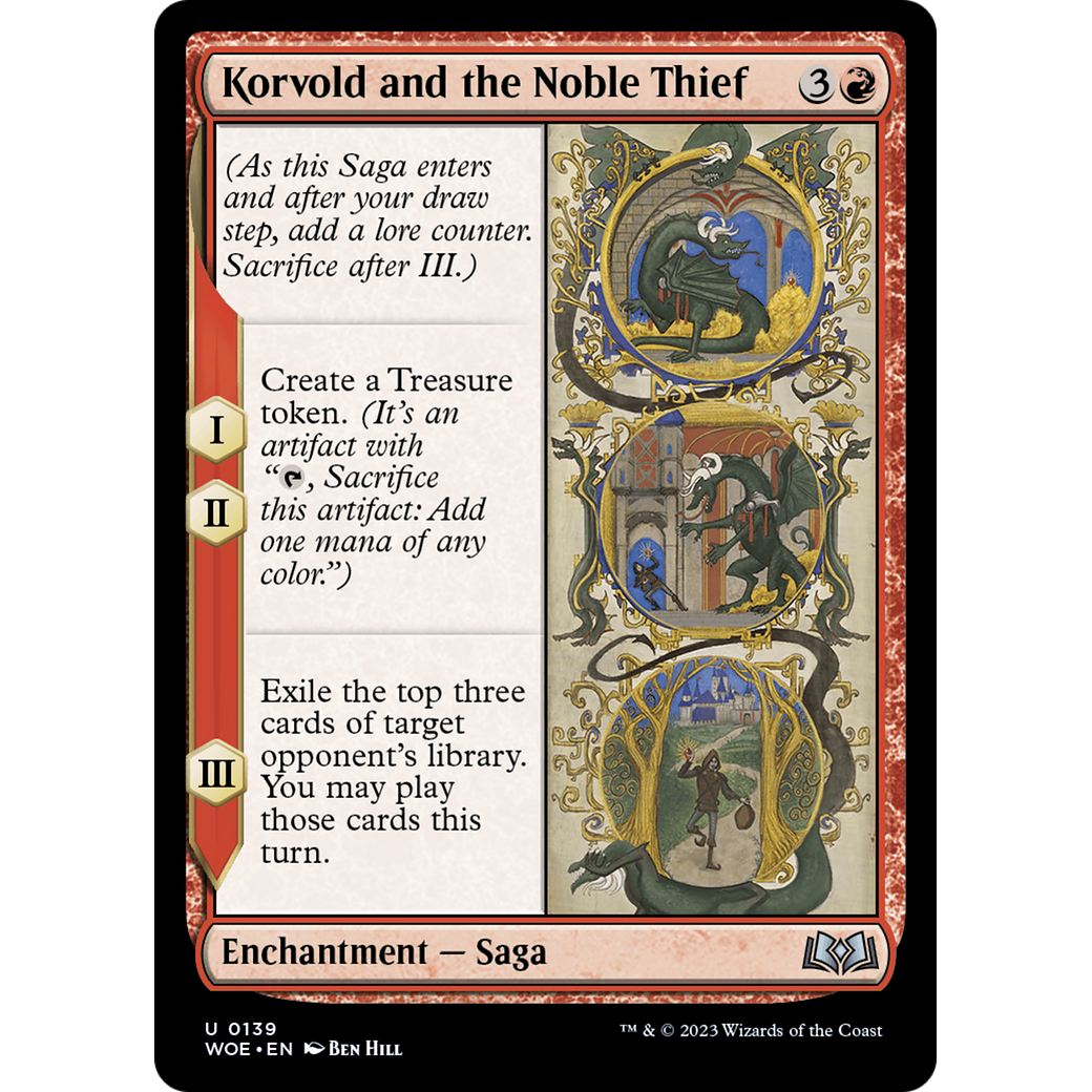 Korvold and the Noble Thief (WOE-139) - Wilds of Eldraine