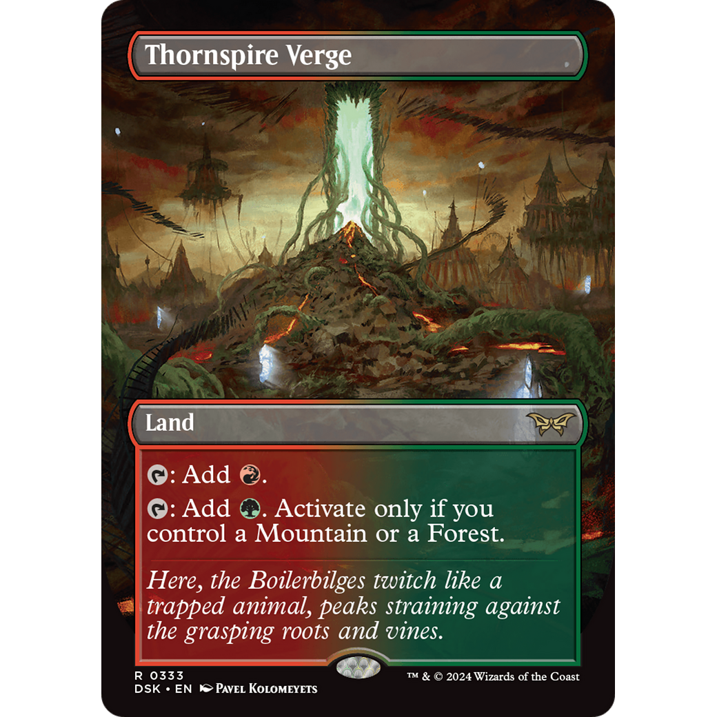 Thornspire Verge (DSK-333) - Duskmourn: House of Horror (Borderless) Foil