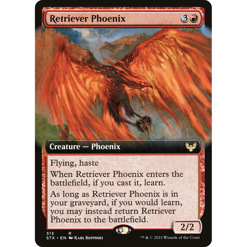 Retriever Phoenix (Extended Art) (STX-313) - Strixhaven: School of Mages: (Extended Art)