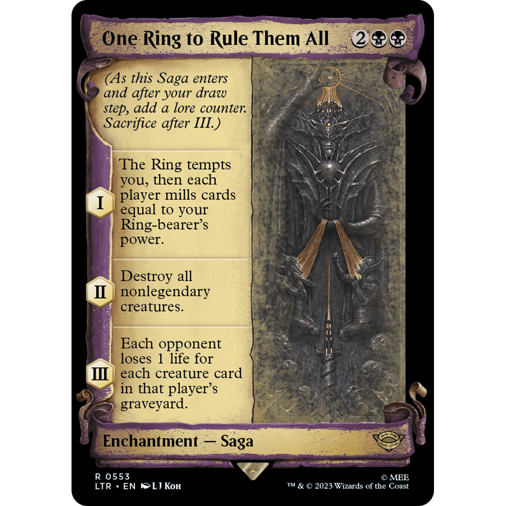 One Ring to Rule Them All (LTR-553) - The Lord of the Rings: Tales of Middle-earth: (Showcase)