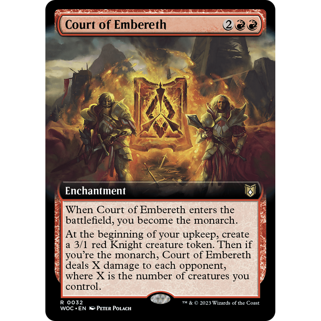 Court of Embereth (WOC-032) - Wilds of Eldraine Commander: (Extended Art)