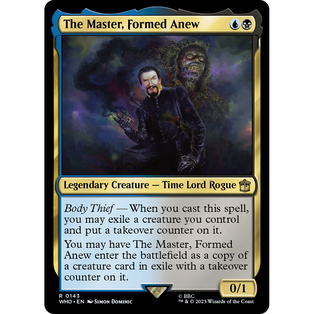The Master, Formed Anew (WHO-143) - Doctor Who Foil