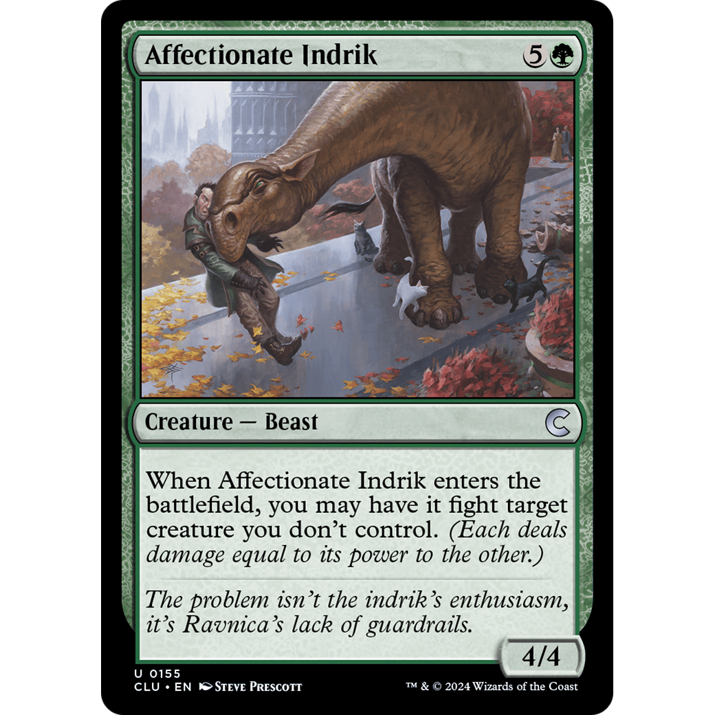 Affectionate Indrik (CLU-155) - Ravnica: Clue Edition