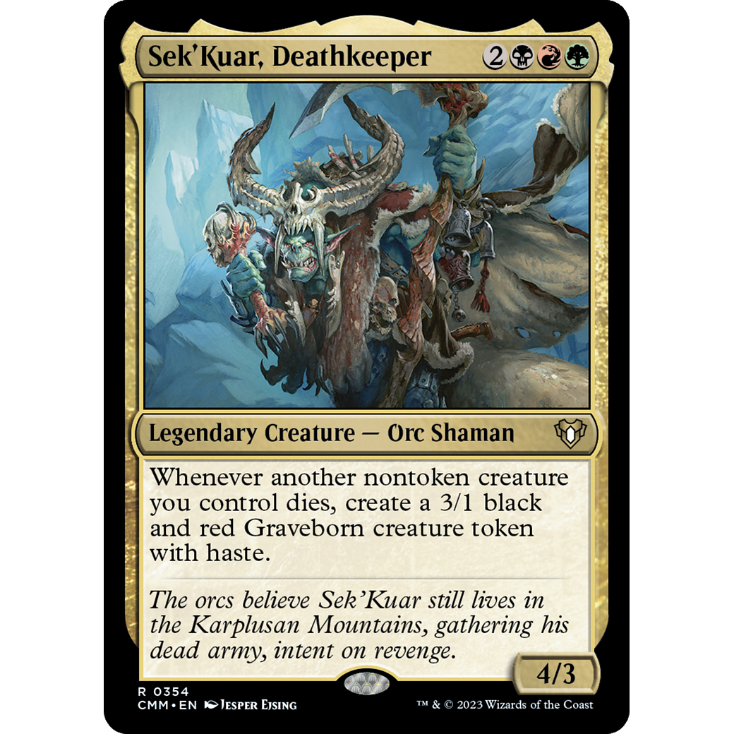 Sek'Kuar, Deathkeeper (CMM-354) - Commander Masters Foil