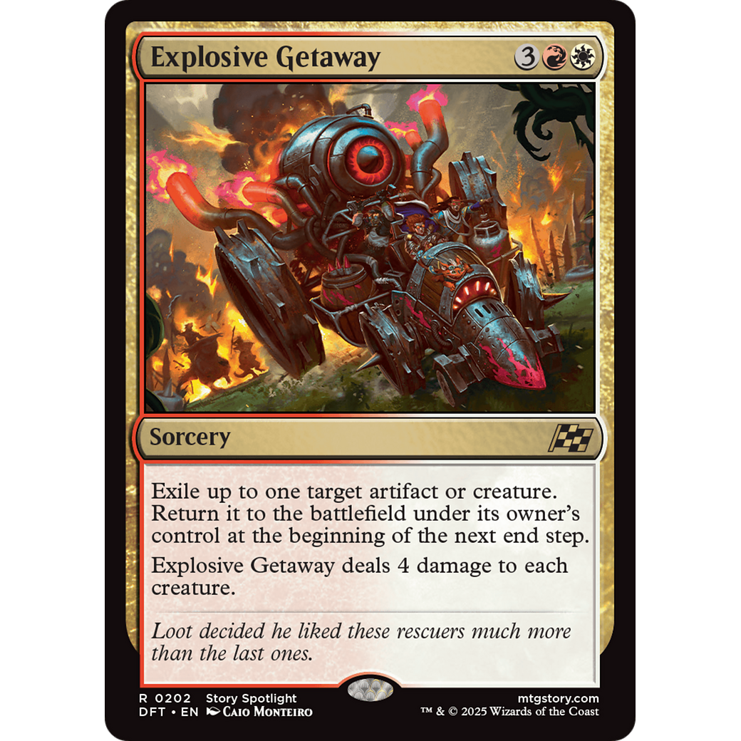 Explosive Getaway (DFT-202) - Aetherdrift Foil