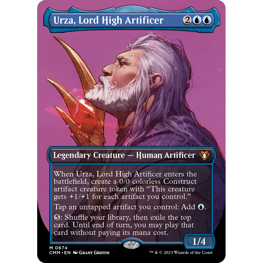 Urza, Lord High Artificer (CMM-674) - Commander Masters (Borderless) Foil