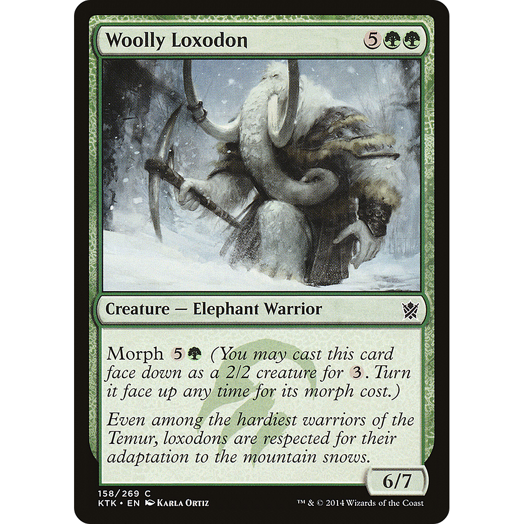 Woolly Loxodon (KTK-158) - Khans of Tarkir Foil
