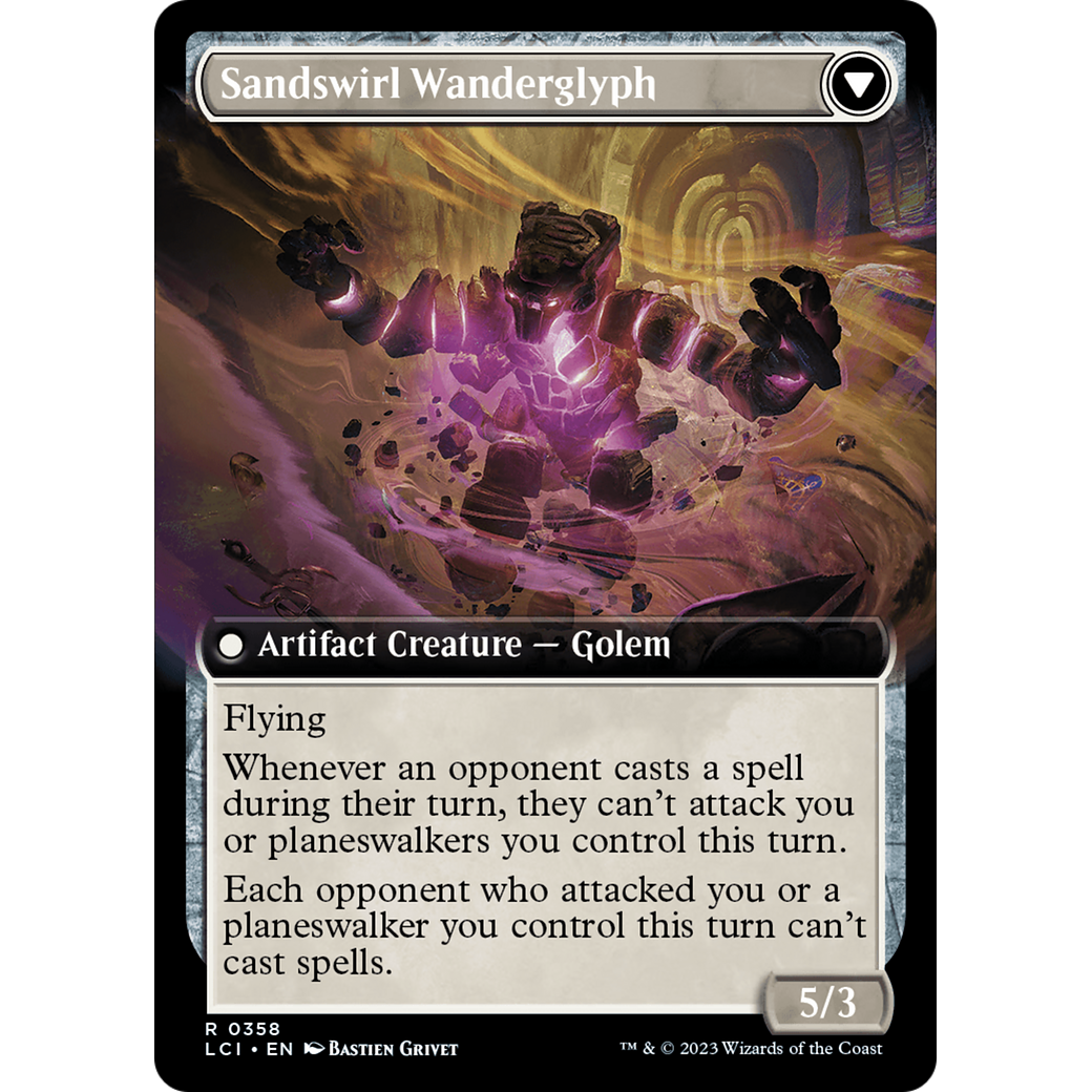 Unstable Glyphbridge // Sandswirl Wanderglyph (LCI-358) - The Lost Caverns of Ixalan: (Extended Art) Foil