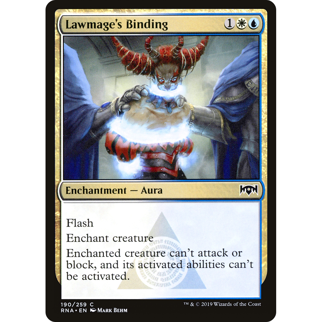 Lawmage's Binding (RNA-190) - Ravnica Allegiance