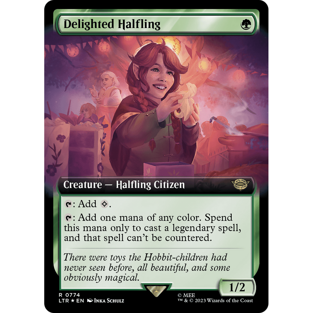 Delighted Halfling (LTR-774) - The Lord of the Rings: Tales of Middle-earth: (Extended Art) Foil