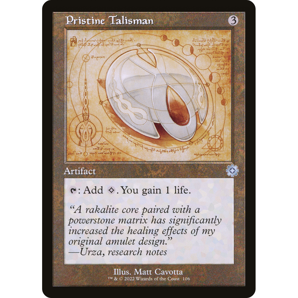 Pristine Talisman (Schematic) (BRR-106) - The Brothers' War Retro Artifacts Foil