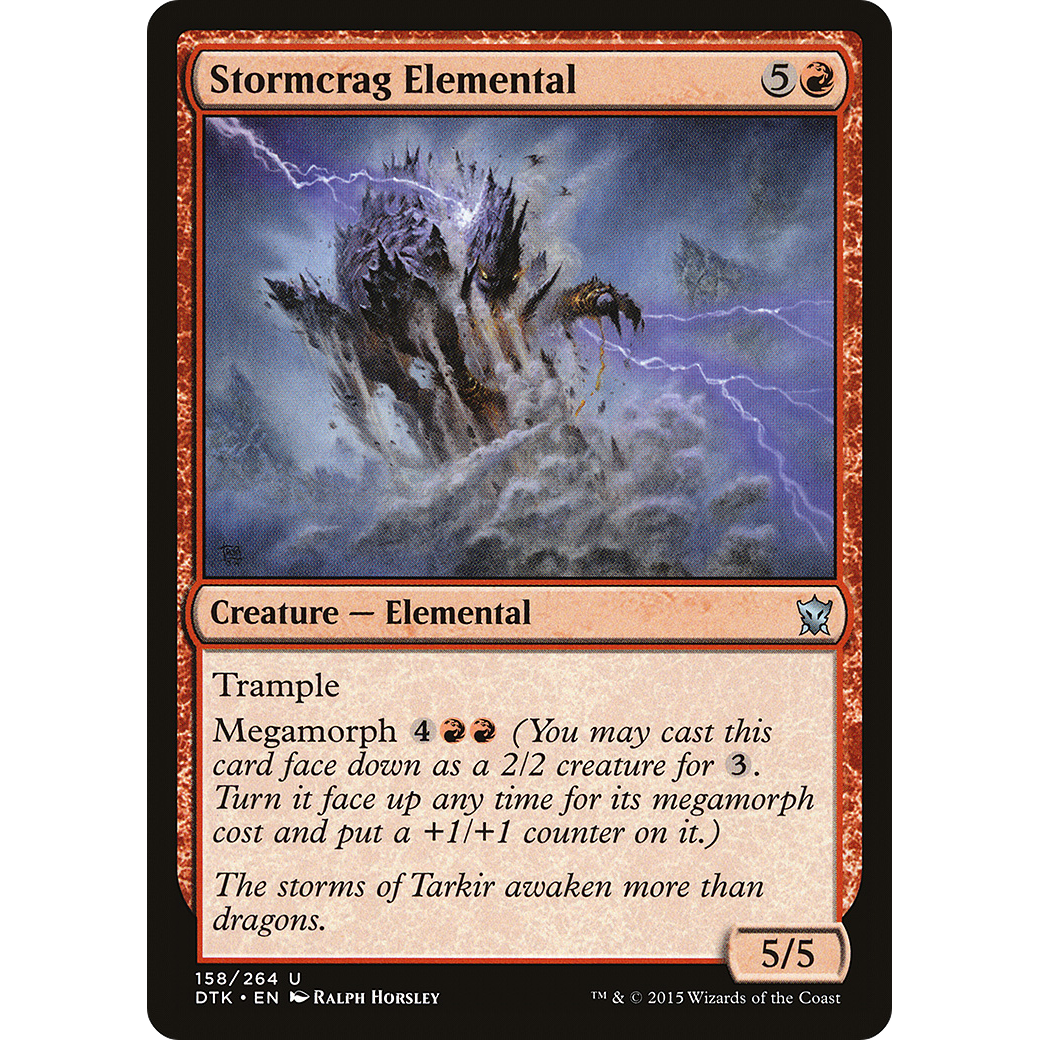 Stormcrag Elemental (DTK-158) - Dragons of Tarkir Foil