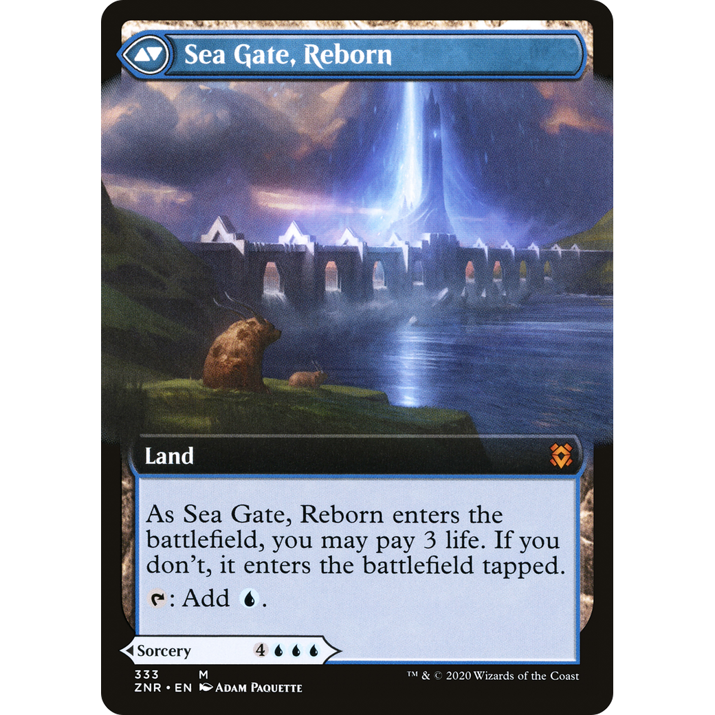 Sea Gate Restoration (Extended Art) (ZNR-333) - Zendikar Rising: (Extended Art) Foil