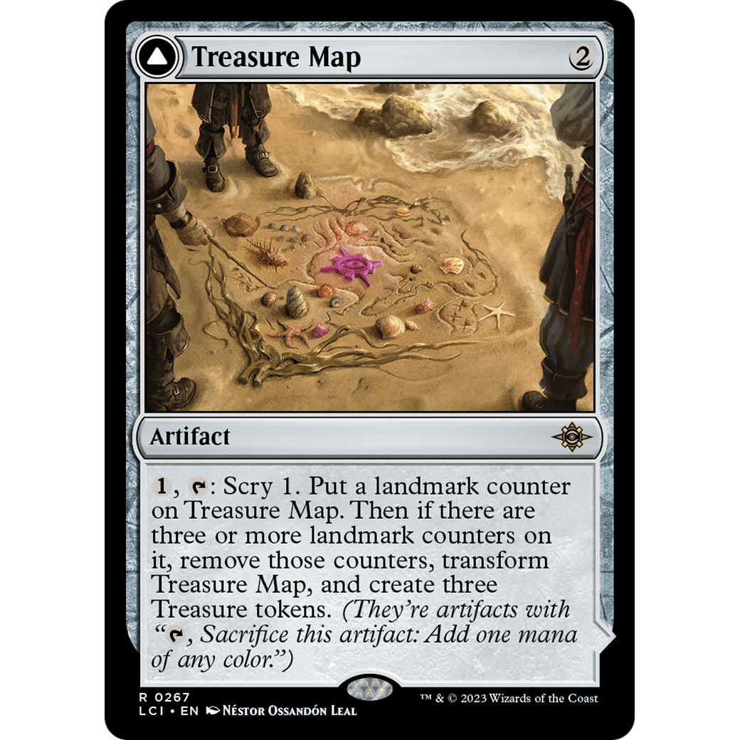 Treasure Map // Treasure Cove (LCI-267) - The Lost Caverns of Ixalan Foil