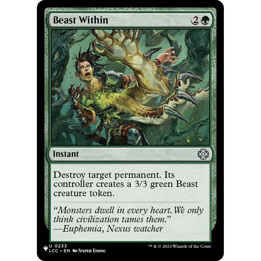 Beast Within (LCC) (LIST-233) - The List