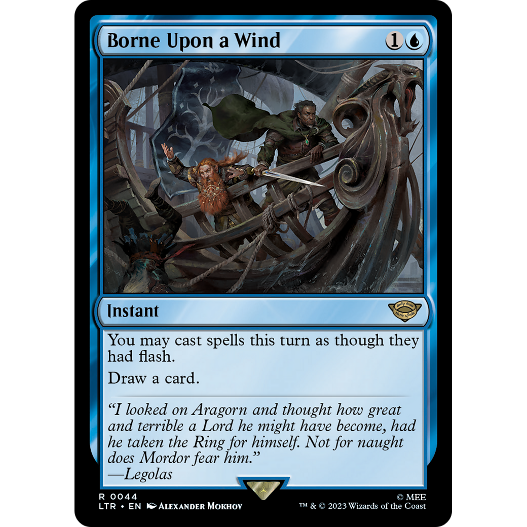 Borne Upon a Wind (LTR-044) - The Lord of the Rings: Tales of Middle-earth Foil