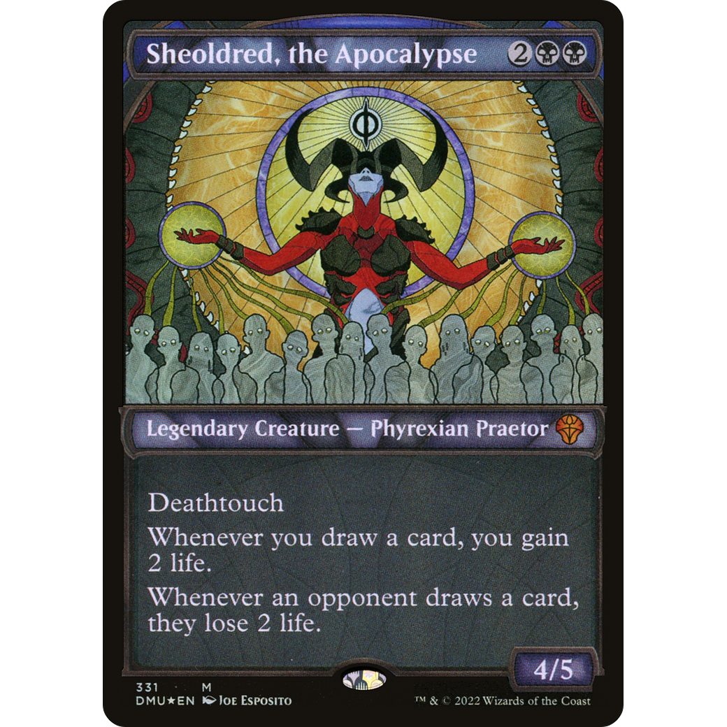 Sheoldred, the Apocalypse (Textured Foil) (DMU-331) - Dominaria United: (Showcase) Foil