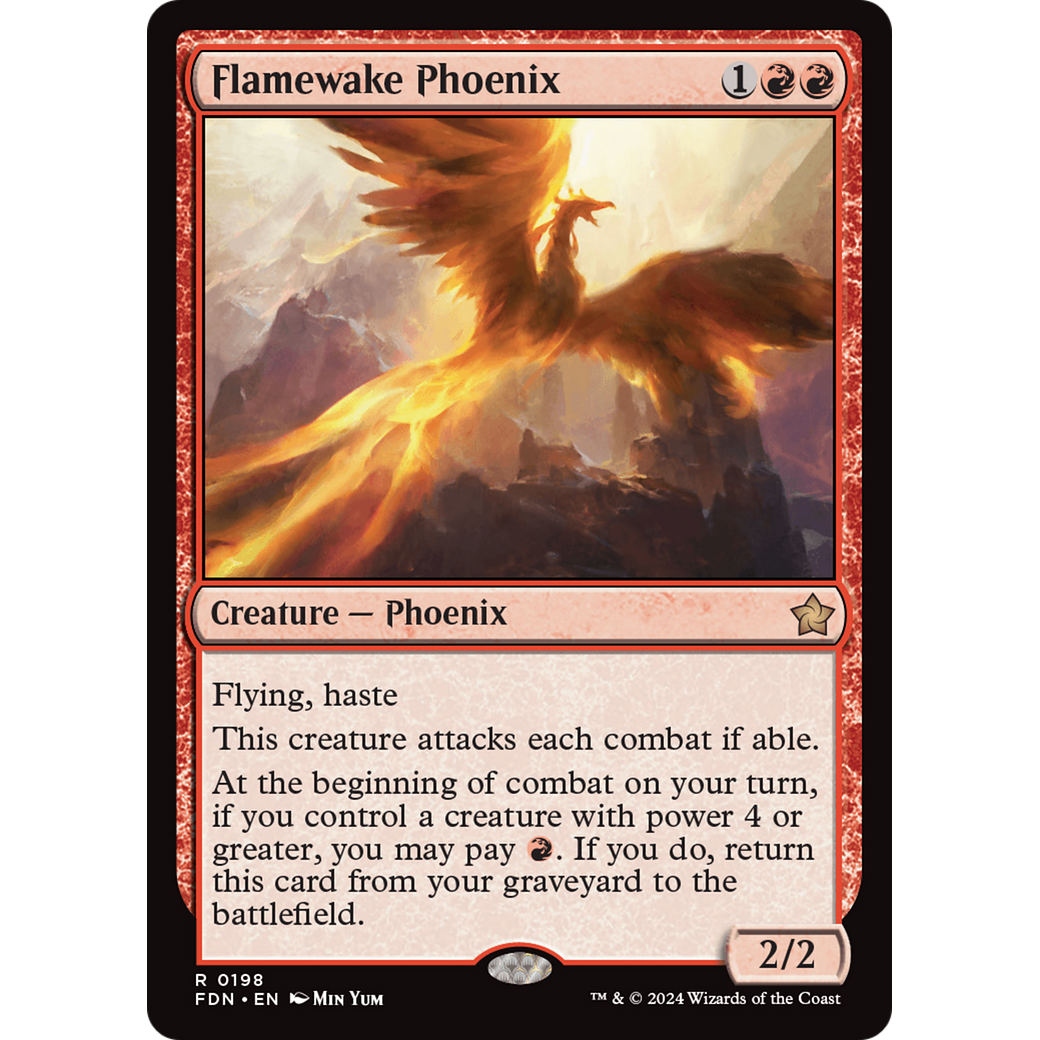 Flamewake Phoenix (FDN-198) - Foundations Foil