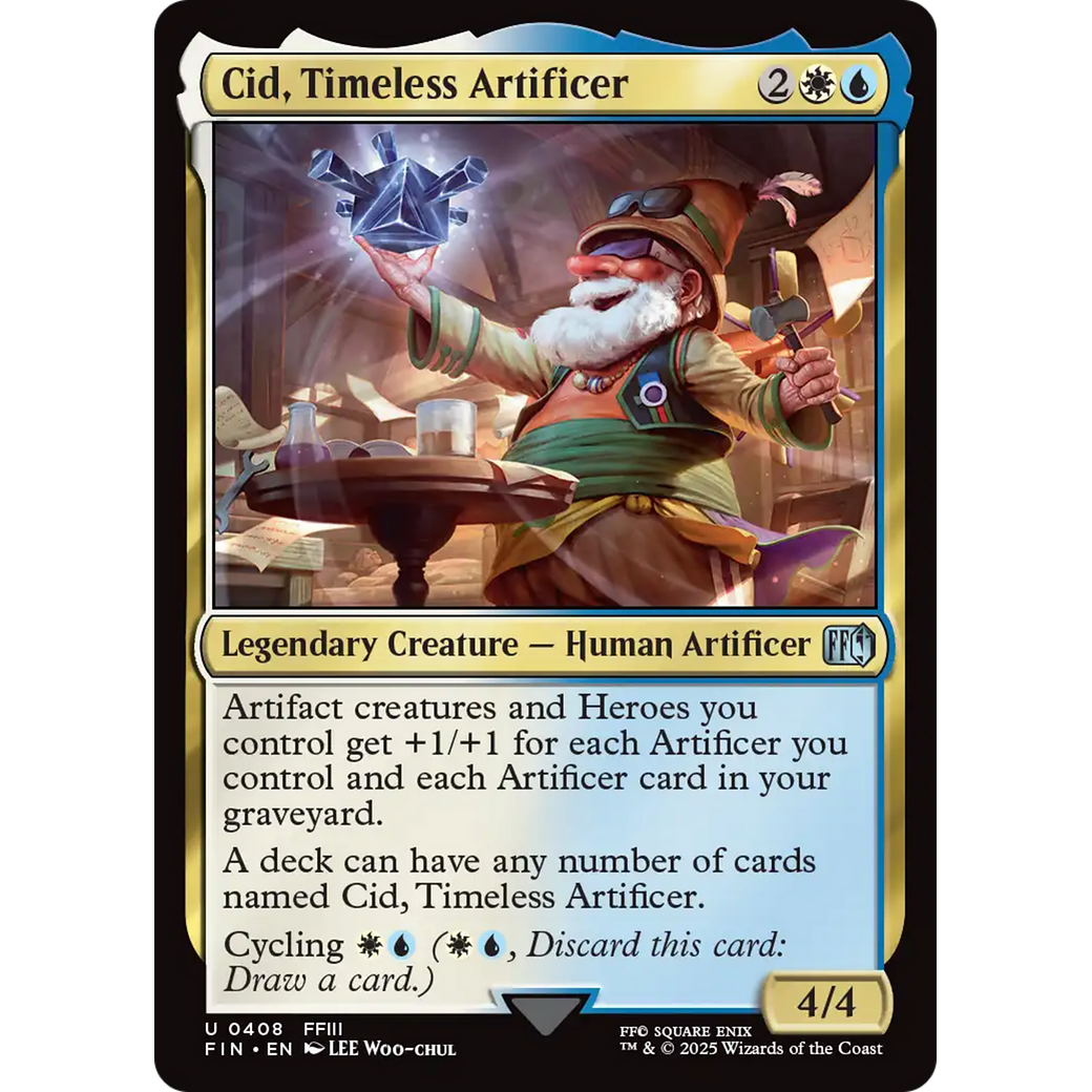 Cid, Timeless Artificer (0408) (FIN-408) - FINAL FANTASY Foil
