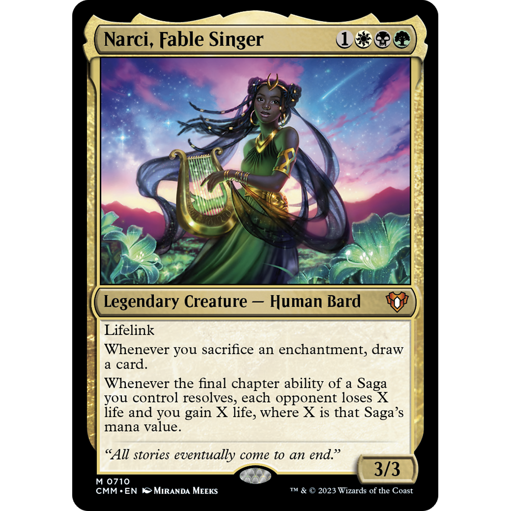 Narci, Fable Singer (CMM-710) - Commander Masters Foil