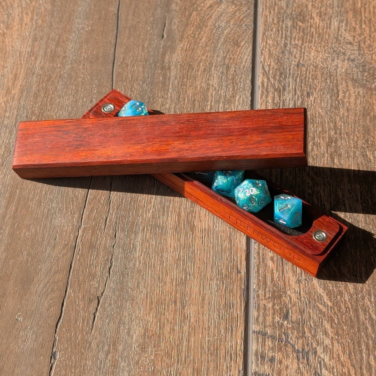 Padauk Dice Vault - Exotic Hardwood Dice Box