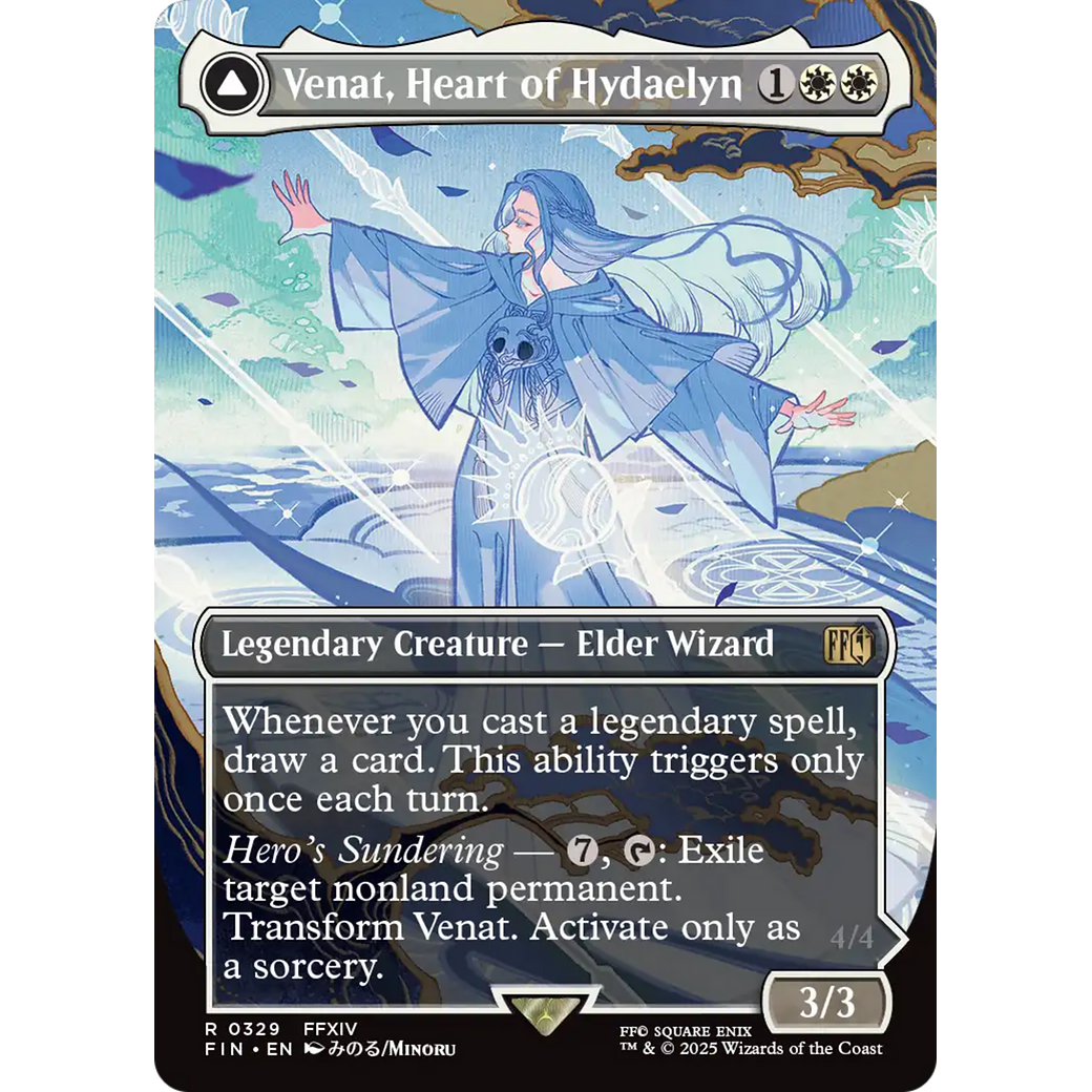 Venat, Heart of Hydaelyn // Hydaelyn, the Mothercrystal (FIN-329) - FINAL FANTASY (Borderless)