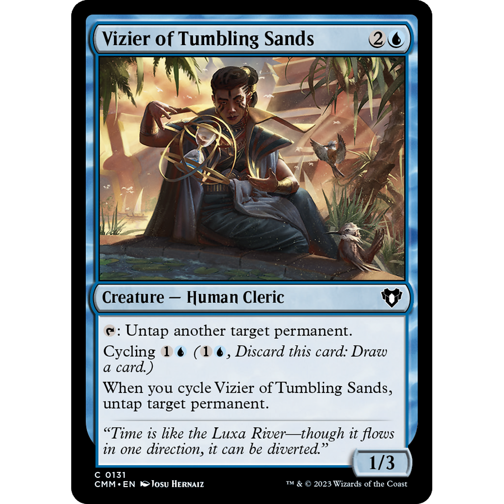 Vizier of Tumbling Sands (CMM-131) - Commander Masters Foil