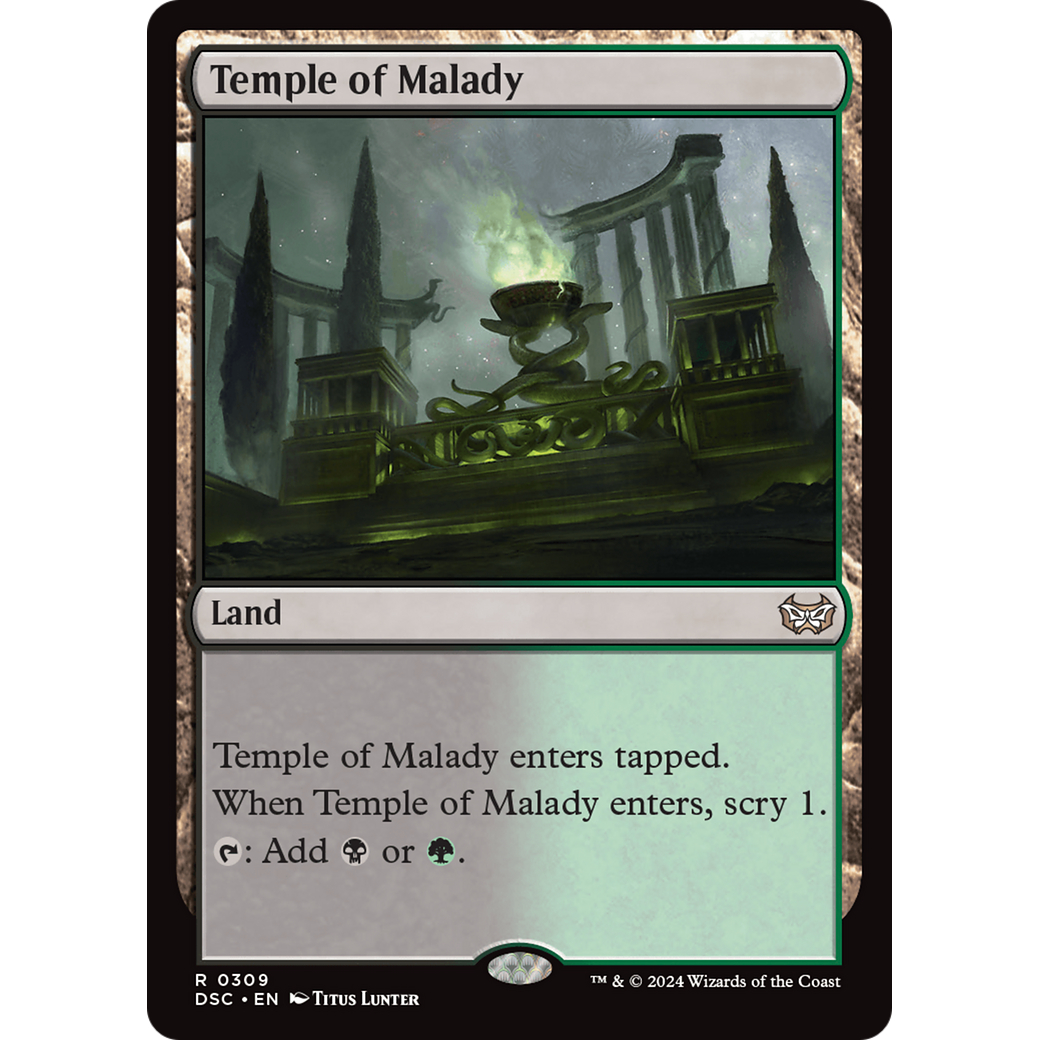 Temple of Malady (DSC-309) - Duskmourn: House of Horror Commander