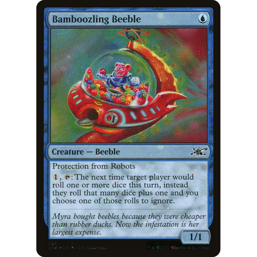 Bamboozling Beeble (Galaxy Foil) (UNF-323) - Unfinity Foil
