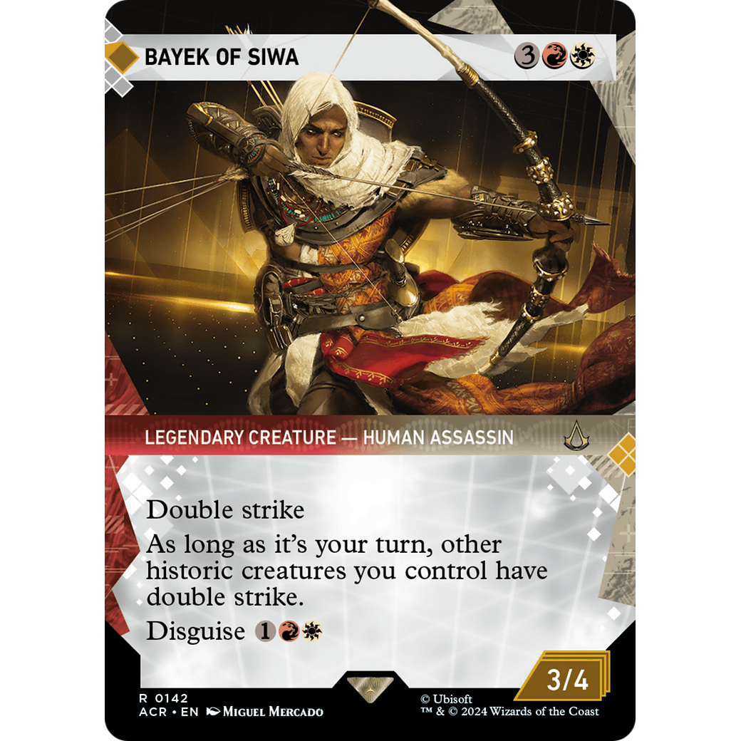 Bayek of Siwa (Showcase) (ACR-142) - Assassin's Creed: (Showcase) (Borderless) Foil