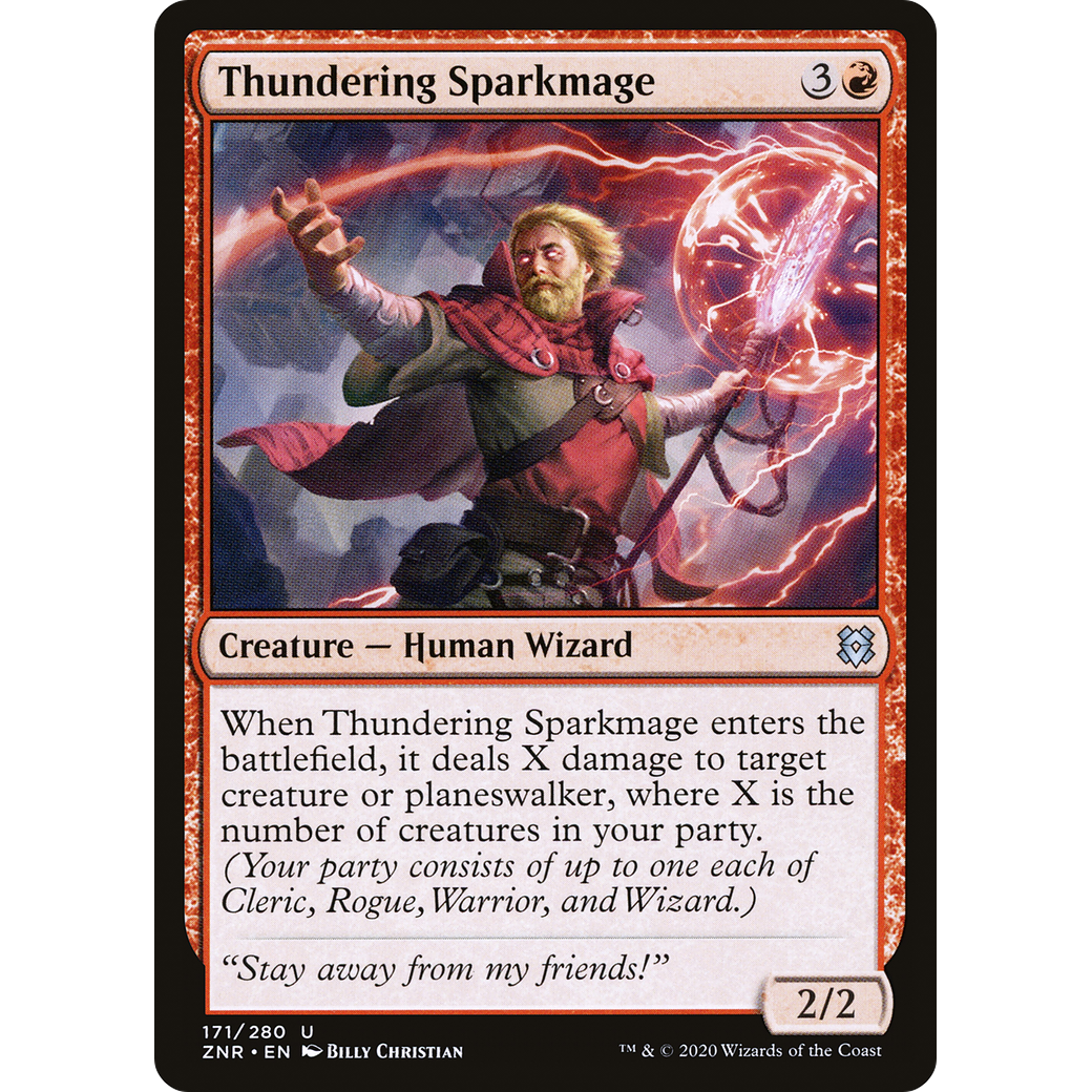 Thundering Sparkmage (ZNR-171) - Zendikar Rising Foil