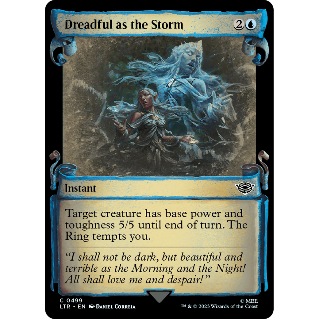 Dreadful as the Storm (LTR-499) - The Lord of the Rings: Tales of Middle-earth: (Showcase) Foil