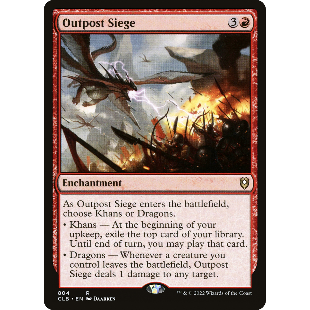 Outpost Siege (CLB-804) - Commander Legends: Battle for Baldur's Gate