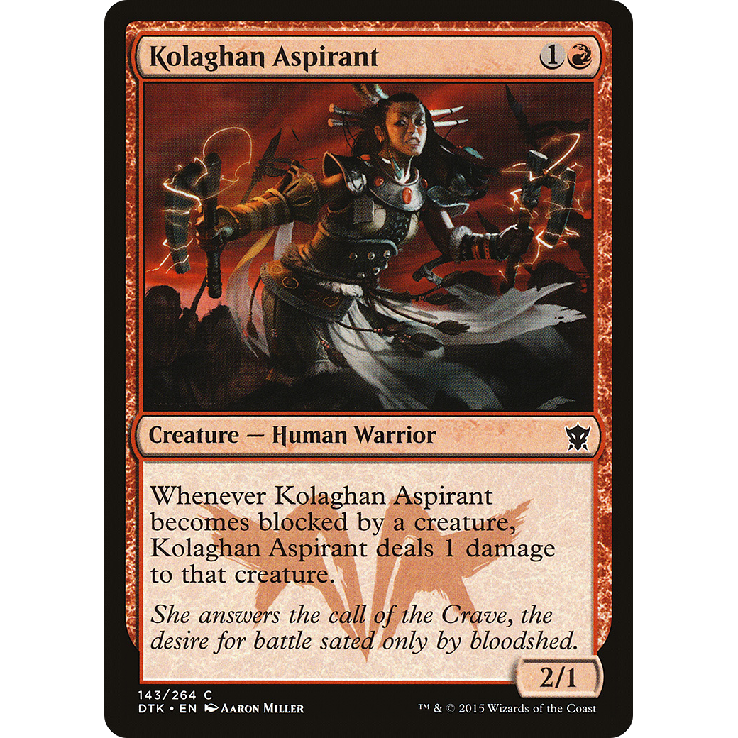 Kolaghan Aspirant (DTK-143) - Dragons of Tarkir Foil