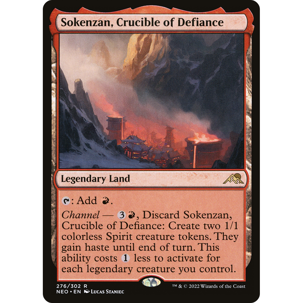 Sokenzan, Crucible of Defiance (NEO-276) - Kamigawa: Neon Dynasty Foil